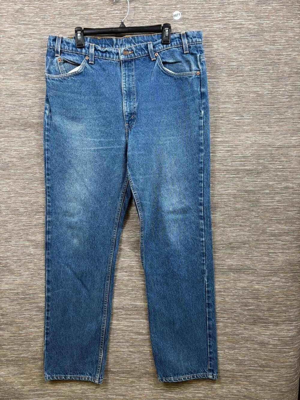 Vintage Levi's Orange Tab 505 40x32 Tag (38x30 Actual) USA Made Blue Jeans EUC